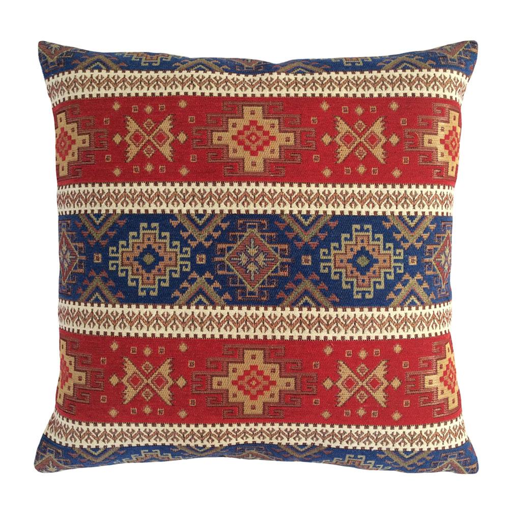  Erosebridal Southwestern Throw Pillow Cover 22x22, Bohemian  Geometric Cushion Case,Ethnic Tribal Arrow Pillow Cover, Western Country  Western Red Blue Decorative Pillow Cover : Home & Kitchen