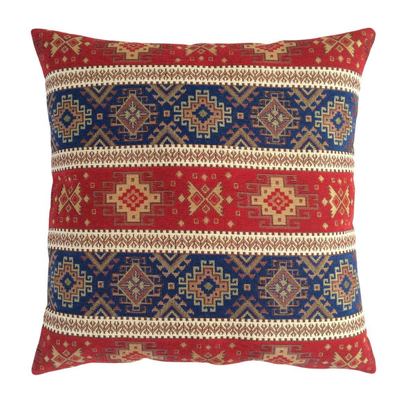Tapestry Ethnic Rug-Kilim Pattern Red-Blue 20