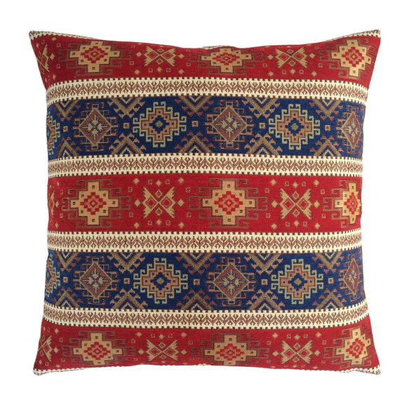Tapestry Ethnic Rug-Kilim Pattern Red-Blue 22