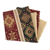 Tapestry Ethnic Rug-Kilim Pattern Burgundy Red-Green 16"x16" Pillow Cover Sham