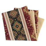 Tapestry Ethnic Rug-Kilim Pattern Burgundy Red-Green 18"x18" Pillow Cover Sham