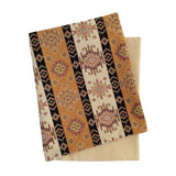 Tapestry Ethnic Rug-Kilim Pattern Mustard-Cream 14"x24" Lumbar Pillow Cover Sham