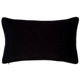 Satin Circle Lattice Pattern Black-Gold 12"x20" Bolster Pillow Cover Sham
