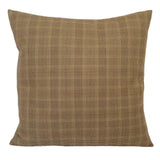 Cotton Plaid/Chequered Pattern 18"x18" Beige Pillow Case/Cushion Cover