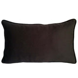 Cotton Geometric/Diamond Pattern 12"x20" Black/White Patchwork Pillow Case/Cushion Cover