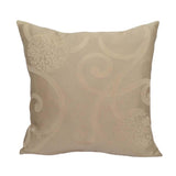 Drapery Floral/Leaves Pattern 20"x20" Cream Pillow Case/Cushion Cover