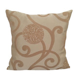 Drapery Floral/Leaves Pattern 20"x20" Beige Pillow Case/Cushion Cover