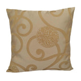 Drapery Floral/Leaves 20"x20" Beige/Olive Pillow Case/Cushion Cover