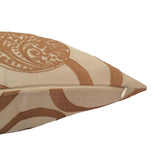 Drapery/Acrylic Floral/Leaves Pattern 20"x20" Beige/Light Brown Pillow/Cushion Cover