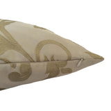 Drapery/Acrylic Leaves Pattern 20"x20" Beige/Olive Pillow Case/Cushion Cover