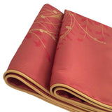 2 pcs Jacquard Satin Meadow Reeds Pattern Queen Size Brick-Red Pillow/Cushion Cover
