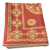 Jacquard Satin Far-East-Oriental Pattern 20"x28" Red-Gold Pillow Case/Cushion Cover
