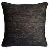 Faux Leather Solid Pattern 18"x18" Black Pillow Case/Cushion Cover