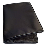Faux Leather Solid Pattern 12"x20" Black Pillow Case/Cushion Cover