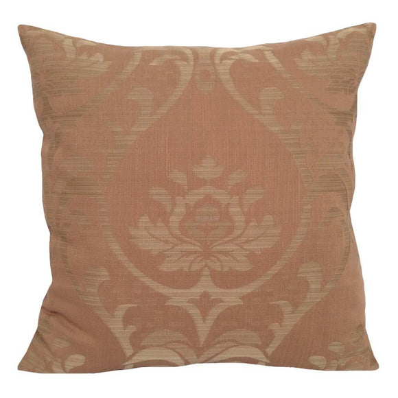 Linen Lotus Square Peach Decorative/Throw Pillow Case/Cushion Cover