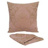 Linen Polyester Lotus Pattern 18"x18" Pink Pillow Case/Cushion Cover