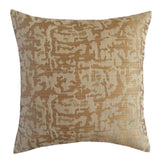 Linen Puzzle 18x18 Square Cream/Beige Throw Pillow Case/Cushion Cover