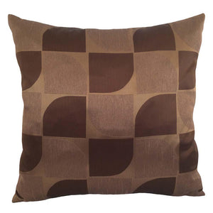 Satin Geometric 20x20 Brown Decorative/Throw Pillow Case/Cushion Cover