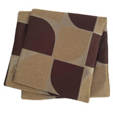 Satin Geometric Pattern 20"x20" Brown/Olive Green Pillow Case/Cushion Cover