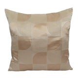 Satin Geometric 20x20 Cream/Ivory Decorative Pillow Case/Cushion Cover