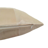 Satin Geometric Pattern 20"x20" Cream/Ivory Pillow Case/Cushion Cover
