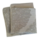 Satin Damask Pattern 18"x18" Silver Gray Pillow Case/Cushion Cover