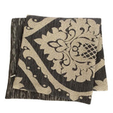 Satin Damask Pattern 18"x18" Gray/Cream Pillow Case/Cushion Cover
