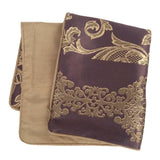 Satin Damask & Oriental Pattern 18"x18" Lavender Purple/Gold Pillow Case/Cushion Cover
