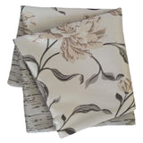Satin Mum Flower/Floral Pattern 18"x18" Silver Gray/Mellow Yellow Pillow/Cushion Cover