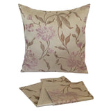 Satin Mum Flower/Floral Pattern 18"x18" Cream/Pink Pillow Case/Cushion Cover