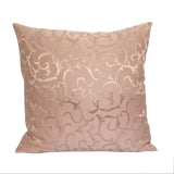 Satin Leaves 18"x18" Pink Decorative/Throw Pillow Case/Cushion Cover