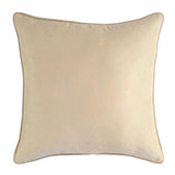 Satin Textured Ivy Pattern Black-Cream 20"x20" Home Deco Pillow Cover Sham