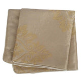 Satin/Chenille Damask Pattern 18"x18" Cream Pillow Case/Cushion Cover