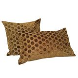 Upholstery Spotted Pattern 18"x18" Pillow Cover - Olive Green
