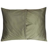 2 pcs Upholstery-Chenille Beige (Mint Mum Flowers) Queen Size 22"x30" Pillow Cover