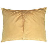 2 pcs Upholstery-Chenille Beige (Mustard Mum Flowers) Queen Size 22"x30" Pillow Cover