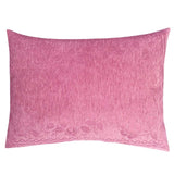 2 pcs Upholstery-Chenille Pink (Cherry Rose) Queen Size 22"x30" Bolster Pillow Cover