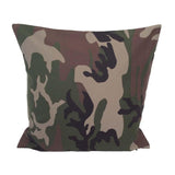 Cotton/Canvas Camo/Camouflage Pattern 18"x18" Pillow Cover
